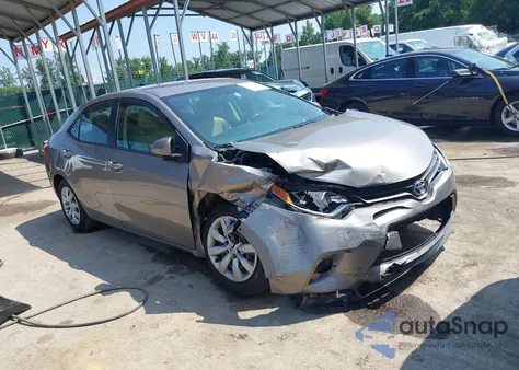 2016 Toyota Corolla Le z USA, uszkodzony, nr VIN 2T1BURHEXGC736106